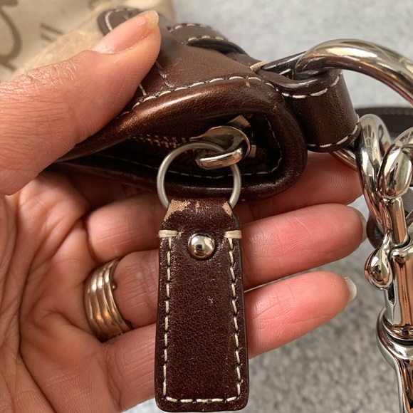 Coach Signature Cloth & Leather Purse - Picture 9 of 16